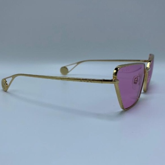 New - GUCCI Pink Geometric Ladies Sunglasses GG0538S 005 63 display picture 3
